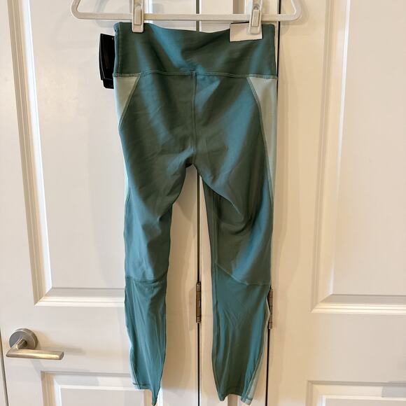 UNDER ARMOUR Project Rock Ankle Crop Leggings Toddy Green | Medium - Picture 5 of 11